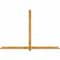 Ekena Millwork Eugene Rough Sawn Timber Gable Bracket, Western Red Cedar, 96"W x 64"H x 2"D x 4"F, 16/12 Pitch GBW096X64X0204EUG00RWR - alternate 1
